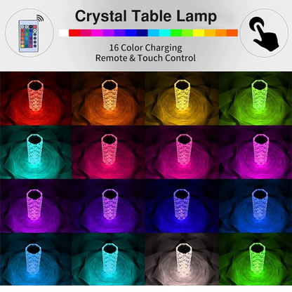 16 Farben LED-Kristalllampe