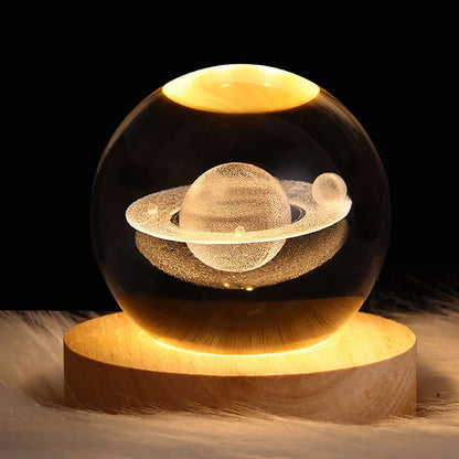 Kristall Glanz 3D Tischlampe - Entspannend und Verzaubernd
