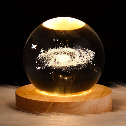 Kristall Glanz 3D Tischlampe - Entspannend und Verzaubernd
